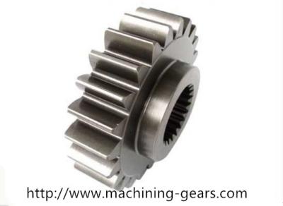 China High Strength Metal Double Spur Gear Wheel Sand Blasted For Excavator Parts for sale