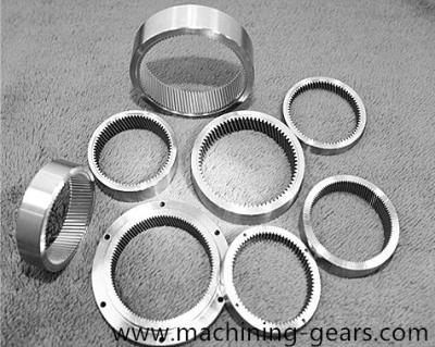 China Internal / Annular / Inner Starter Motor Ring Gear Customized Large Diameter Gears for sale