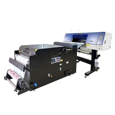 China Garment shops hot new audley dual I3200-A1 4720 dtf heat transfer pet film printer and dusting machine main process for t-shirt printing for sale