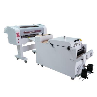 China Garment shops CE head cheap digital white inkjet Yinstar thermal transfer F1080 XP600 direct to pet film dtf a3 size printer with shake powder for sale