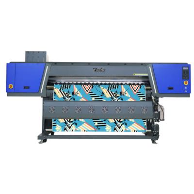 China Garment Shops EPS I3200 8 Head Air Tension Take Up System Germany Sublimation Fabric Plotter Digital Fabric Printing Machine for sale