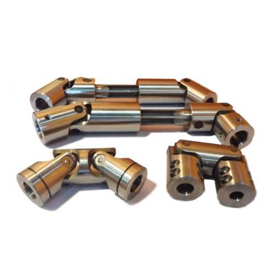 China Durability Customized CNC machined Stainless Double Universal Joint Stainless steel steering universal joints for sale