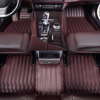 China Manufacturer Produce Customized Non-skid waterproof/dustproof/anti-slip/easy to clean customized leather 3d car mat for sale