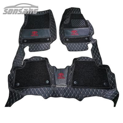 China 5d Car Floor Mat Factory Double Layer Car Floor Mats Waterproof/Dustproof/Non-slip/Easy Clean for toyota for sale