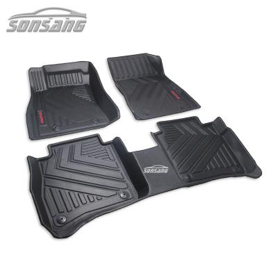 China SONSANG Waterproof/Dustproof/Anti-Slip/Easy Clean Factory 3 Pieces TPE/TPR Car Floor Heavy Duty Rubber Mats For nissan sylphy for sale