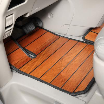 China Factory mass production dustproof/non-slip/easy to clean custom non slip 5 d wooden car mats for sale