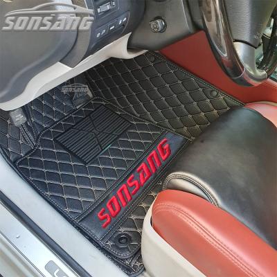 China Logo Sewing Stitching Premium Fit Car Mats Supplier 3d Non-slip Custom Car Floor Mats for sale