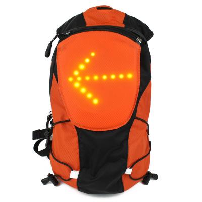 China 2017 Hot Premium LED Turn Signal Light Flashing Remote Control LED Bike Cycling Cycling Hiking Safety Outdoor Waterproof Bag Custom Night Backpack for sale