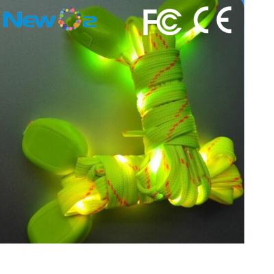 China Instant Light Laces With Mode LED Nylon Material Slow Light Decoration Flashing Laces For Sports Shoes Night Running Party for sale