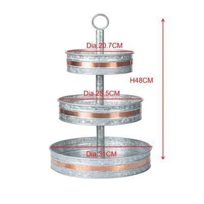 China Viable outdoor picnic portable easy to assemble 2021 new products for sale metal decoration cake stand for sale