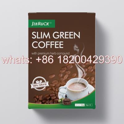 China New Hot Sale Private Label Body Detox Belly Fat Burning Fast Slim Green Coffee For Weight Loss for sale