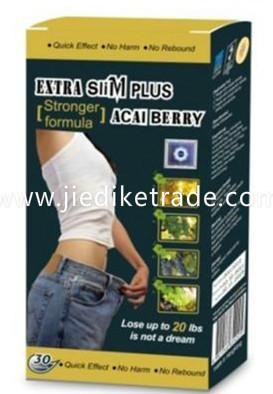 China Stronger Formula Acai Berry Extra Slim Plus Weight Loss Product for sale