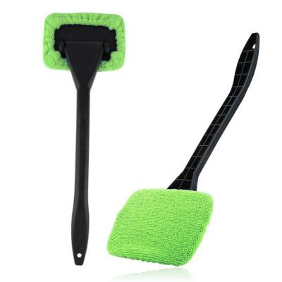 China 180Â ° Rotating Car Window Cleaner Brush Windshield Fog Wiper with Long Handle Auto Wash Tool Dust Cleaning Brush for sale