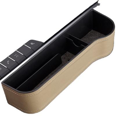 China Wholesale Convenient Car Seat Organizer 60Pcs/Ctn ABS Leather Cup Holder Mobile Phone Holder Single Frequency Car Side Storage Box for sale