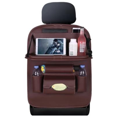 China 2021 New Foldable Car Backseat Organizer Car Back Seat Protectors with Touch Screen Tablet Holder for sale