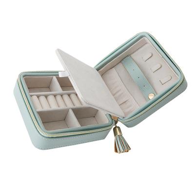 China Handmade Small Square Makeup Earrings Storage Container Jewelry Packaging Gift Box for sale