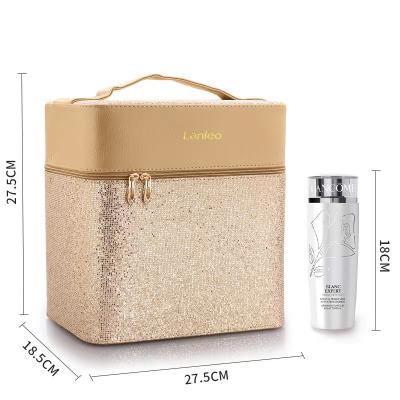 China Wholesale 3 Layer Fashion Makeup Professional Waterproof Large Travel Cosmetic Case for sale