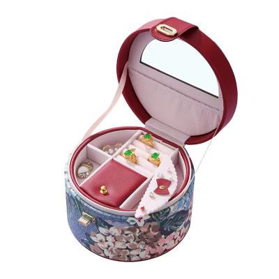 China Fashion Creative Colorful Jewelry Packaging Travel Portable Jewelry Makeup Storage Box for sale