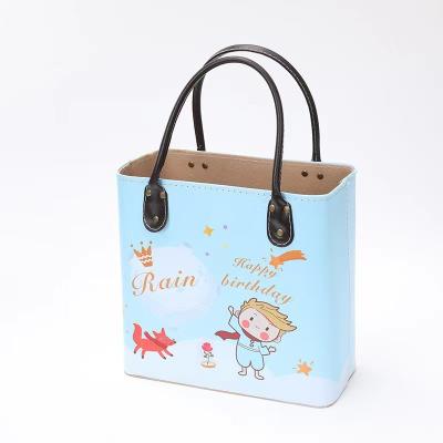 China Large PU Fashion Modern Leather Wine Basket Storage Gift Basket Leather Basket for sale