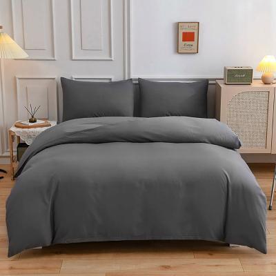 China 2022 Hot OEM Suowei Solid Colors Sheet Bedding Set Polyester Bedding Item Fitted Sheets Washable Comfortable Durable Mattress Cover for sale