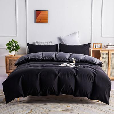 China Nondisposable Suowei OEM Polyester Microfiber Fabric Bedding Item Fitted Sheet Bedding Set Comforter Bed Sets Black for sale