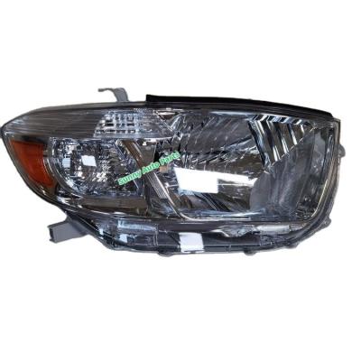 China 2008 High Quality Yellow Halogen Head Lamp Headlight For Toyota 2010 2011 Highlander Kluger 2009 for sale