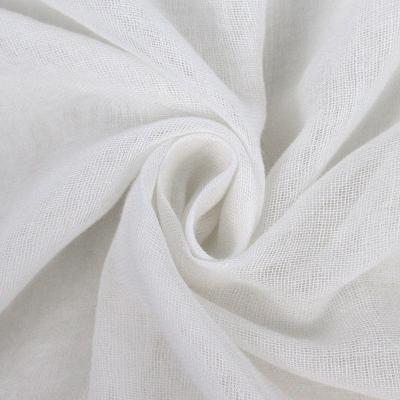 China 2021 Hot Sale Shrink-Resistant White Single Layer 100% Cotton Gauze Fabric For Hospital for sale