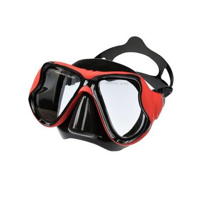 China Tempered Glass Lens Diving Snorkel Mask Leak Proof For Easy Breath for sale