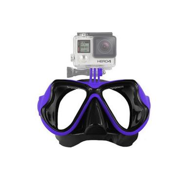 China Comfortable Fit 180° Viewsilicone PC Diving Masks Adult Diving Glasses Waterproof Lenses Diving Goggles With Bracket for sale