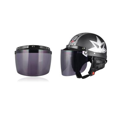 China Windproof Anti Fog Lens PC Material Made With Motorcycle Open Face Helmet for sale