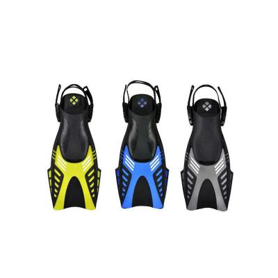 China Professional Short Scuba Diving Flippers With Open Heel Design for sale