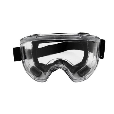 China Clear Lens Industrial Safety Goggles Scratch Resistant Safety Glasses for sale