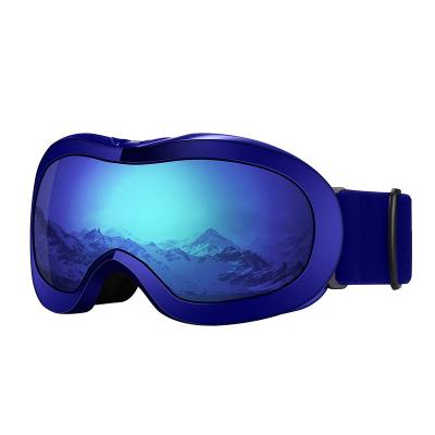 China Double Layer Lenses 100% UV Protection Black Snowboard Goggles Windproof for sale