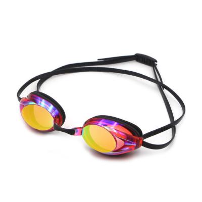 China Clear Vision Pc Lens Silicone Adjustable Swimming Goggles For Adults for sale