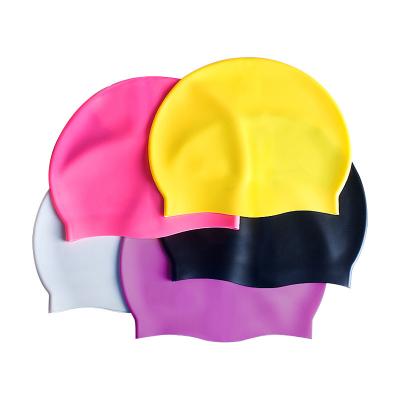 China Customized Hypoallergenic Silicone Waterproof Swim Cap for sale