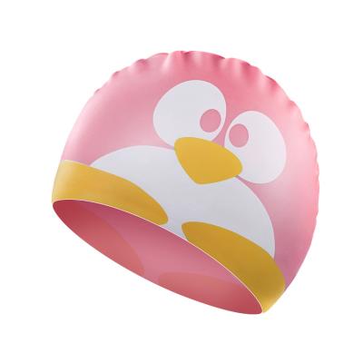 China Tear Resistance Children Waterproof Swim Cap For Short Hair for sale