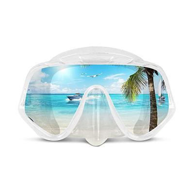 China Frameless Liquid Silicone Anti Fog Diving Goggles for sale