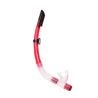 China Adults Youth Freediving Scuba Diving Snorkel With Splash Guard And Top Valve for sale