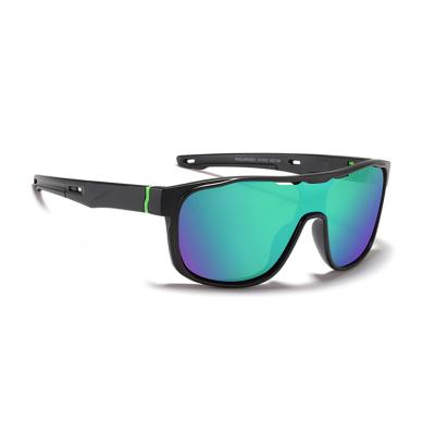 China Geometric shape Polarized Sport Sunglasses Male Mirror Lens Green for sale