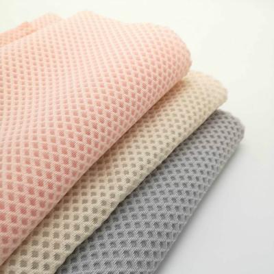 China FTY Memory Polyester Sandwich Mesh Fabric Mesh Fabric For Bra Bag Spacer Fabric For Bag Making Material for sale