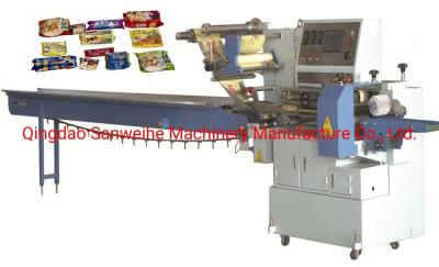 China High Speed 5kw Flow Wrap Packing Machine Swsf 590 Horizontal Packing Machinery for sale