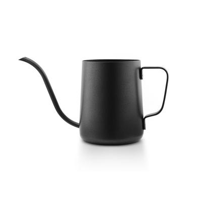 China WITH LID stainless steel Teflon fine coffee pot hand narrow mouth spout gooseneck pour over long spout drip kettle for sale