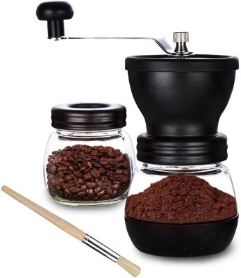 China Wholesale Viable High Quality Stainless Steel Portable Mini Manual Coffee Bean Grinder with Ceramic for sale