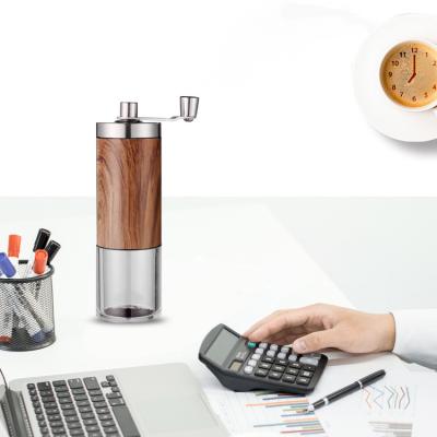 China Viable Manual Hand Crank Portable Coffee Grinder Conical Burr Mill With Adjustable Setting Coffee Grinder for sale