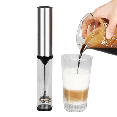 China Viable Mixer Electric Milk Frother For Coffee Cappuccino Creamer Milk Jugs Kitchen Frother Stainless Steel for sale