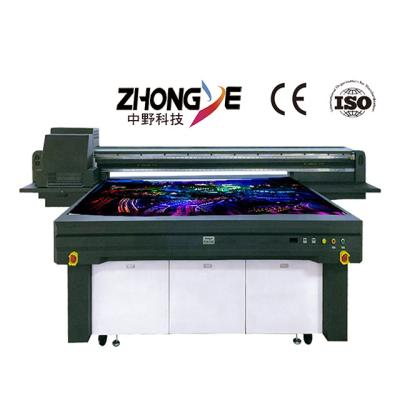 China Wall Packs Factory Price High Precision CMYK W V Zhongye UV Flatbed Printer for sale