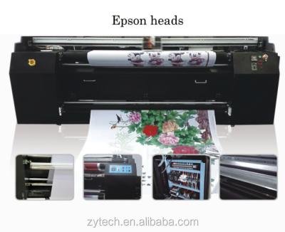 China Liaoning ZhongYe 1.8m banner fabric sublimation printer, textile inkjet printer machine for sale