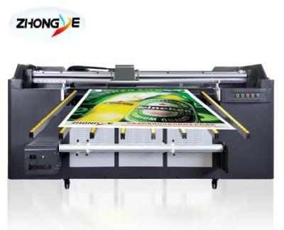 China Building Material Shops Zhongye Printing Machine For Sheet And Roll Materials With Best Price UVE1.8m 2.5m 3.2m for sale