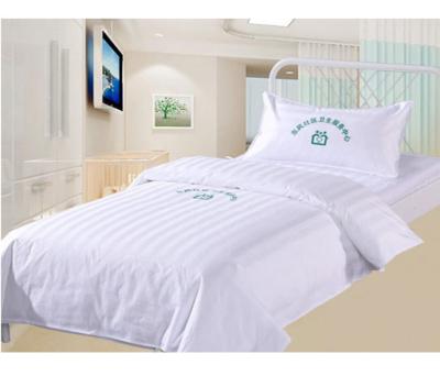 China Wholesale Hospital High Quality Cotton Hotel Inventories 100% Folded White Bed Sheet Bedding Set for sale