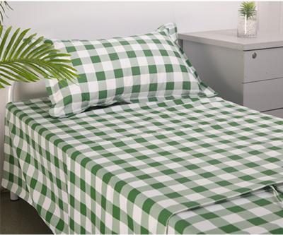 China Good Quality 100% Folded Hospital Cotton Fabric 4PCS Bed Sheet Set For Bed Sheet for sale